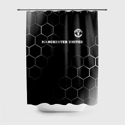 Шторка для ванной Manchester United sport на темном фоне: символ све