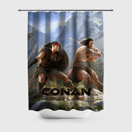 Шторка для ванной Conan here / 3D-принт – фото 1