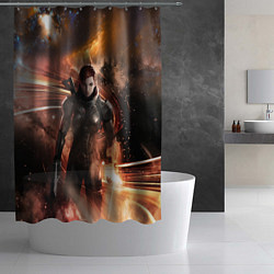Шторка для душа Mass Effect N7 - Jane Shepard, цвет: 3D-принт — фото 2