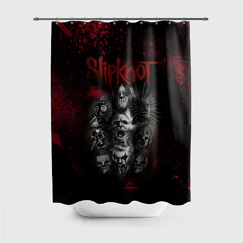 Шторка для ванной Slipknot dark red / 3D-принт – фото 1