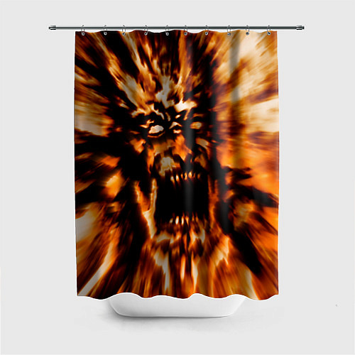 Шторка для ванной Fire demon scream / 3D-принт – фото 1