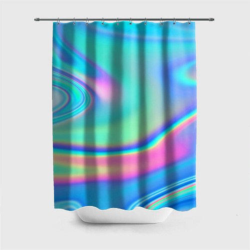 Шторка для ванной Переливы цветов / 3D-принт – фото 1