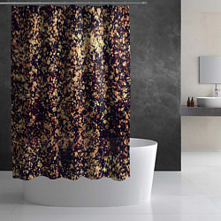 Шторка для душа Текстура Абстракция золото, цвет: 3D-принт — фото 2