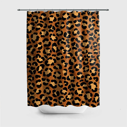 Шторка для ванной Леопардовый цвет / 3D-принт – фото 1