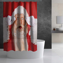 Шторка для душа Санта Клаус Что? Опять?, цвет: 3D-принт — фото 2