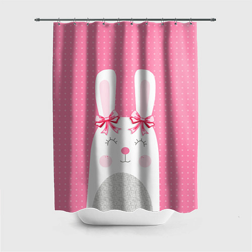 Шторка для ванной Миссис кролик / 3D-принт – фото 1