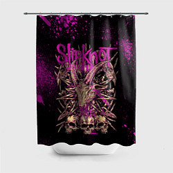 Шторка для душа Slipknot pink, цвет: 3D-принт
