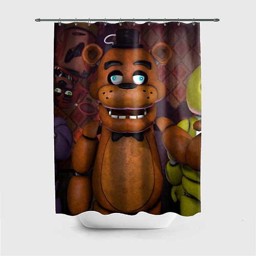 Шторка для ванной Five Nights аt Frеddys / 3D-принт – фото 1