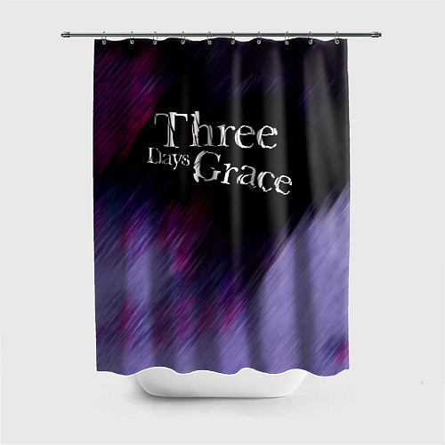 Шторка для ванной Three Days Grace lilac / 3D-принт – фото 1