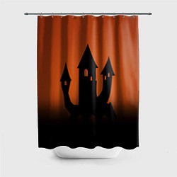 Шторка для душа Halloween - замок ведьм, цвет: 3D-принт