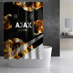 Шторка для душа Ajax legendary sport fire, цвет: 3D-принт — фото 2