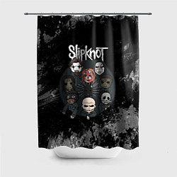 Шторка для душа Black slipknot, цвет: 3D-принт