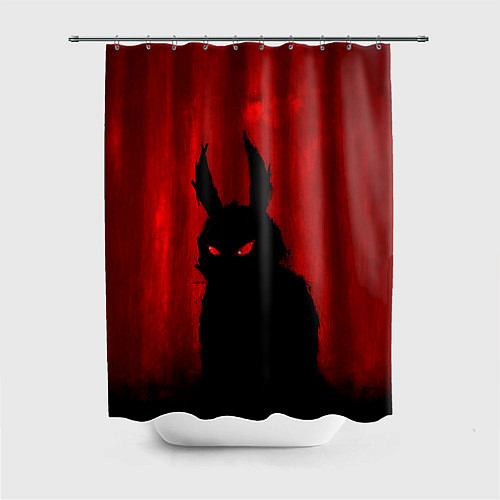 Шторка для ванной Evil Rabbit / 3D-принт – фото 1