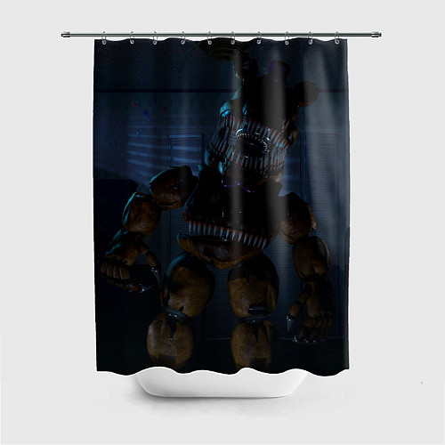 Шторка для ванной Кошмарный Фрeдди / 3D-принт – фото 1