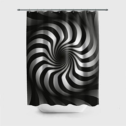 Шторка для ванной Объёмная спираль - оптическая иллюзия