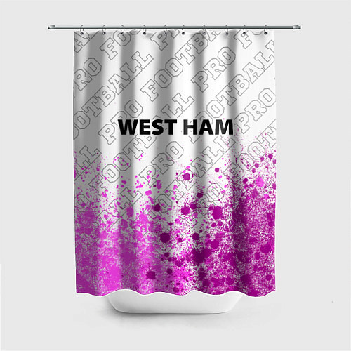 Шторка для ванной West Ham pro football: символ сверху / 3D-принт – фото 1