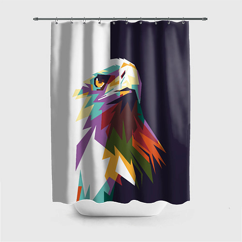 Шторка для ванной Орел-птица гордая / 3D-принт – фото 1