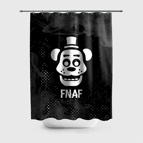 Шторка для ванной FNAF glitch на темном фоне / 3D-принт – фото 1