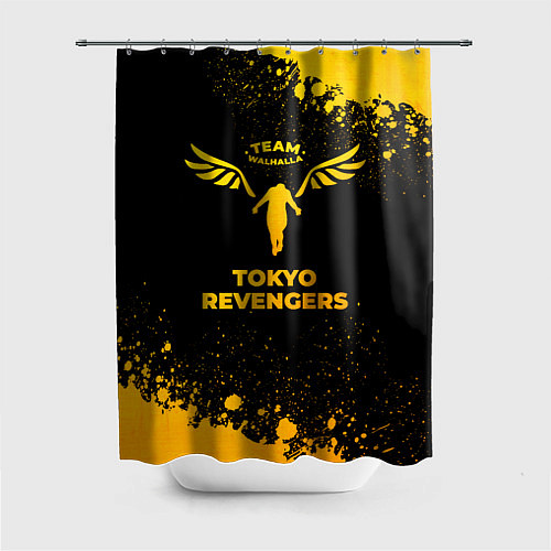 Шторка для ванной Tokyo Revengers - gold gradient / 3D-принт – фото 1