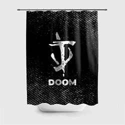 Шторка для ванной Doom с потертостями на темном фоне