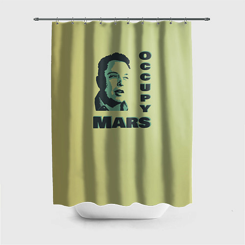 Шторка для ванной Илон маск оккупант Марса / 3D-принт – фото 1