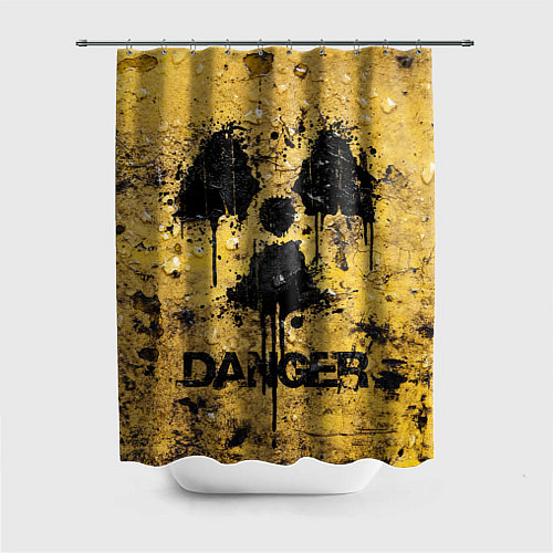 Шторка для ванной Danger radiation / 3D-принт – фото 1