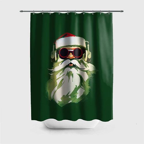 Шторка для ванной Добрый Санта / 3D-принт – фото 1