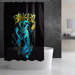 Шторка для душа Blink 182 rabbit, цвет: 3D-принт — фото 2