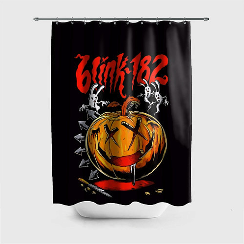 Шторка для ванной Blink ghosts pumpkin / 3D-принт – фото 1