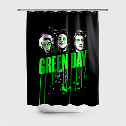 Шторка для душа Green day paint, цвет: 3D-принт