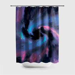 Шторка для душа Ручная роспись галактики акварелью, цвет: 3D-принт