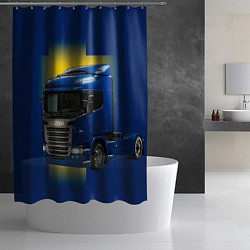 Шторка для душа Scania truck, цвет: 3D-принт — фото 2