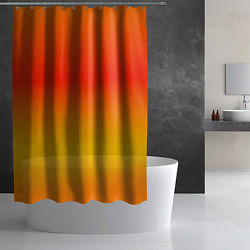 Шторка для душа Переливы оранжевого, цвет: 3D-принт — фото 2