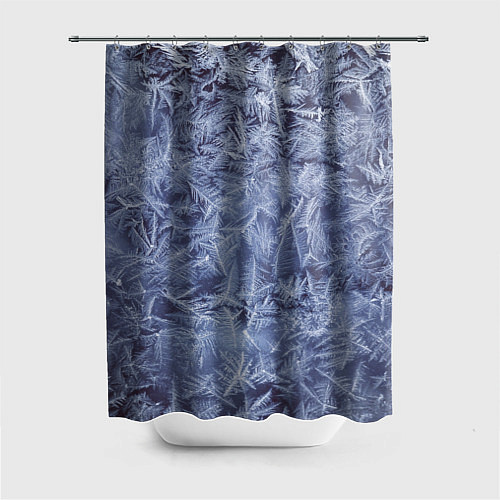 Шторка для ванной Текстура снежинок / 3D-принт – фото 1