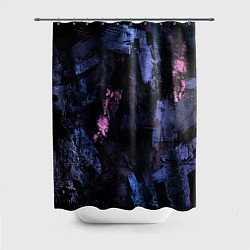 Шторка для душа Неоновые пятна краской, цвет: 3D-принт
