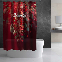 Шторка для душа Beauty Красота розы, цвет: 3D-принт — фото 2