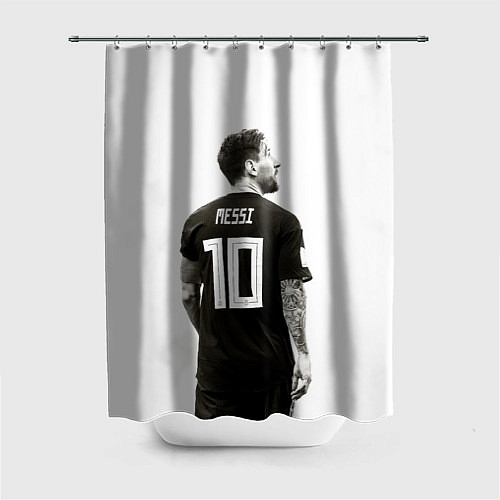 Шторка для ванной 10 Leo Messi / 3D-принт – фото 1