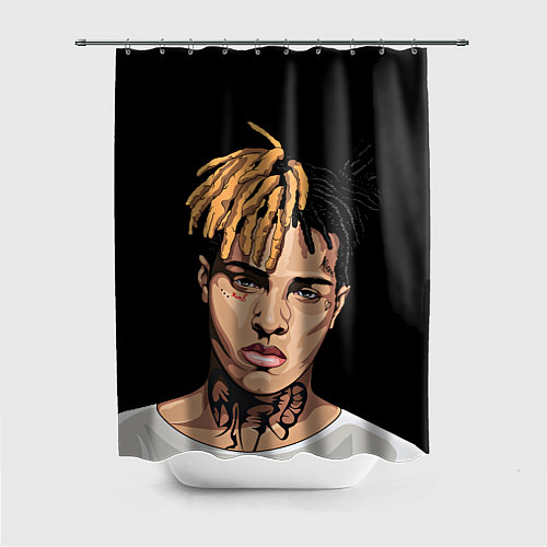 Шторка для ванной XXXTentacion art / 3D-принт – фото 1