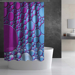 Шторка для душа Масляные пузыри, цвет: 3D-принт — фото 2