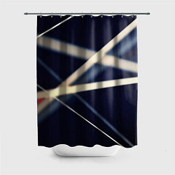 Шторка для душа Полосатая абстракция, цвет: 3D-принт
