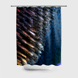 Шторка для душа Shape grey abstract, цвет: 3D-принт