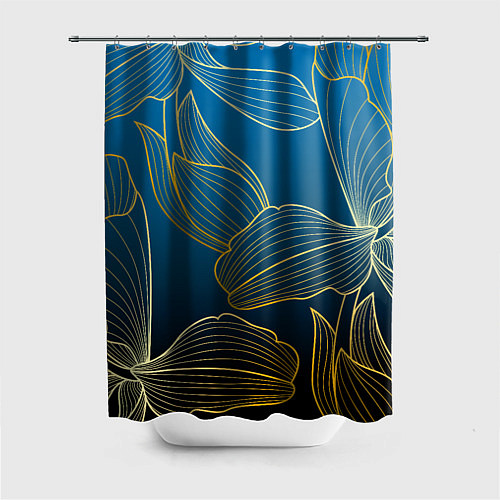 Шторка для ванной Vanguard floral pattern / 3D-принт – фото 1