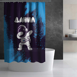 Шторка для душа Данил космонавт даб, цвет: 3D-принт — фото 2