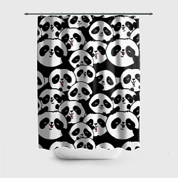 Шторка для ванной Весёлые панды
