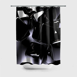 Шторка для душа Хромированные кубы, цвет: 3D-принт
