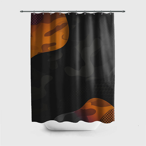 Шторка для ванной Необычный камуфляж / 3D-принт – фото 1