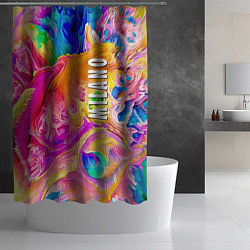 Шторка для душа Abstract colorful composition - Milano, цвет: 3D-принт — фото 2