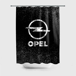 Шторка для ванной Opel с потертостями на темном фоне