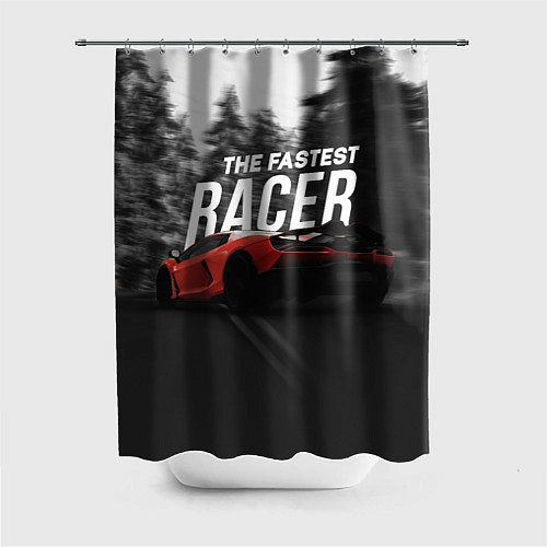 Шторка для ванной The fastest racer / 3D-принт – фото 1