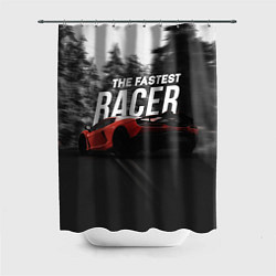 Шторка для душа The fastest racer, цвет: 3D-принт